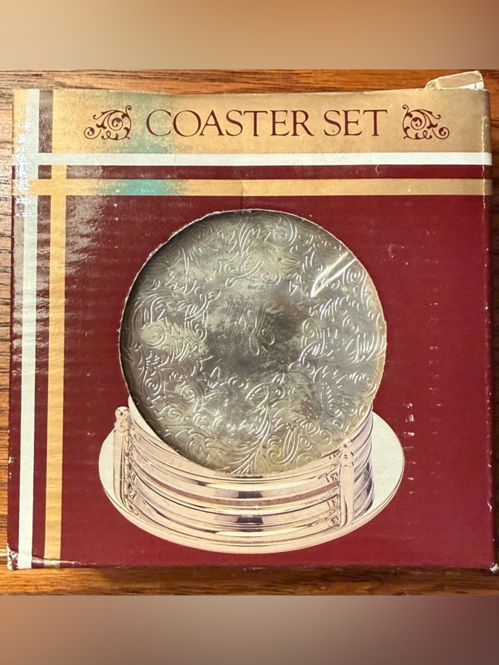 Vintage Ensemble De Dessous-De-Verre Coaster Set Of 6. Factory Sealed